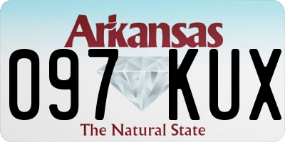 AR license plate 097KUX
