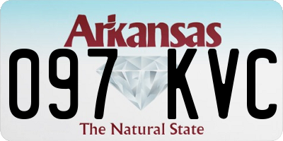 AR license plate 097KVC