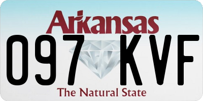 AR license plate 097KVF