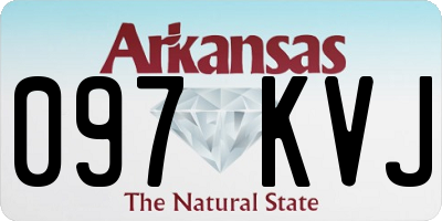 AR license plate 097KVJ