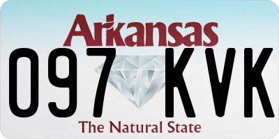 AR license plate 097KVK