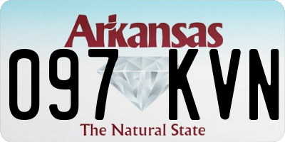 AR license plate 097KVN