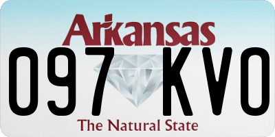 AR license plate 097KVO