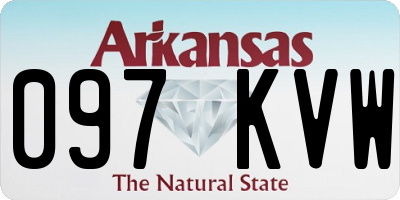 AR license plate 097KVW