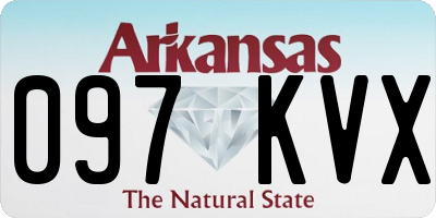 AR license plate 097KVX