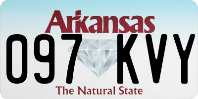 AR license plate 097KVY