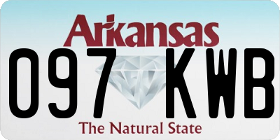 AR license plate 097KWB