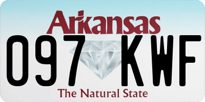 AR license plate 097KWF