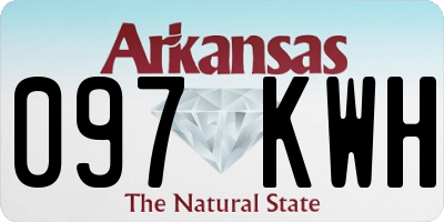 AR license plate 097KWH