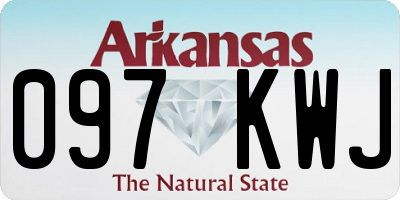 AR license plate 097KWJ