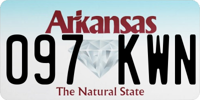 AR license plate 097KWN