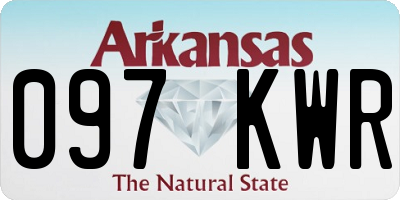 AR license plate 097KWR