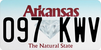 AR license plate 097KWV