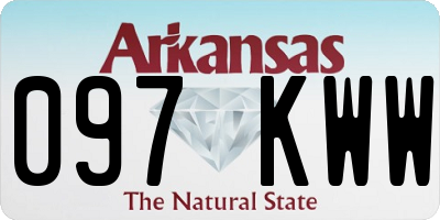 AR license plate 097KWW