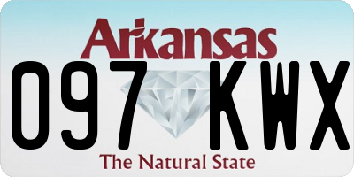 AR license plate 097KWX