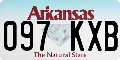 AR license plate 097KXB