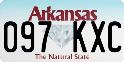 AR license plate 097KXC
