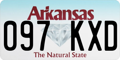 AR license plate 097KXD