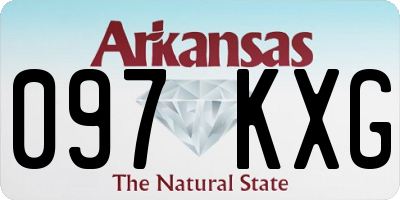 AR license plate 097KXG