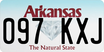AR license plate 097KXJ