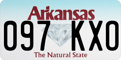 AR license plate 097KXO