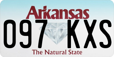 AR license plate 097KXS