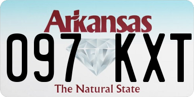 AR license plate 097KXT