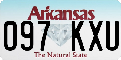 AR license plate 097KXU