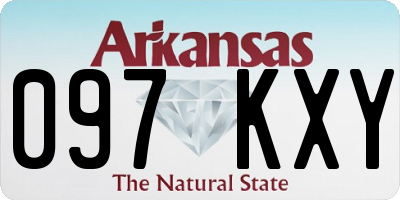 AR license plate 097KXY