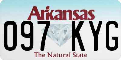 AR license plate 097KYG