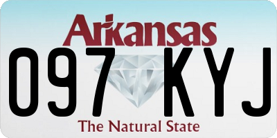 AR license plate 097KYJ