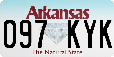 AR license plate 097KYK