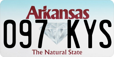 AR license plate 097KYS