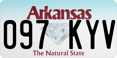 AR license plate 097KYV