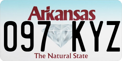 AR license plate 097KYZ