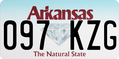 AR license plate 097KZG
