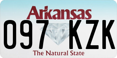 AR license plate 097KZK