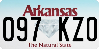 AR license plate 097KZO