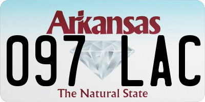 AR license plate 097LAC
