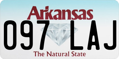 AR license plate 097LAJ