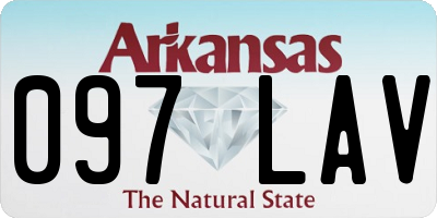 AR license plate 097LAV