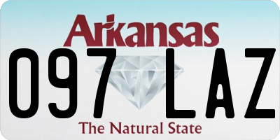 AR license plate 097LAZ
