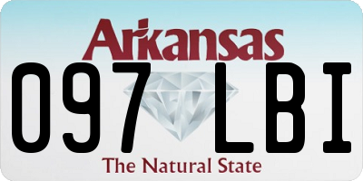 AR license plate 097LBI