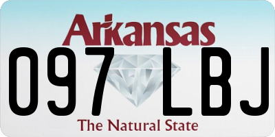 AR license plate 097LBJ
