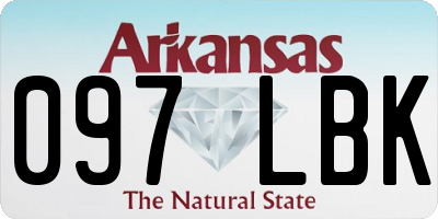 AR license plate 097LBK