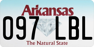 AR license plate 097LBL