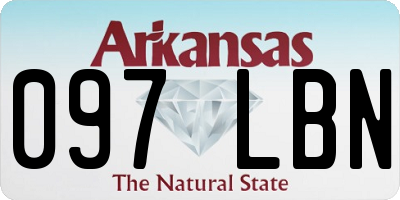 AR license plate 097LBN
