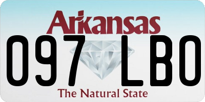 AR license plate 097LBO