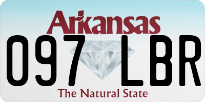 AR license plate 097LBR