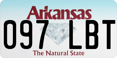 AR license plate 097LBT